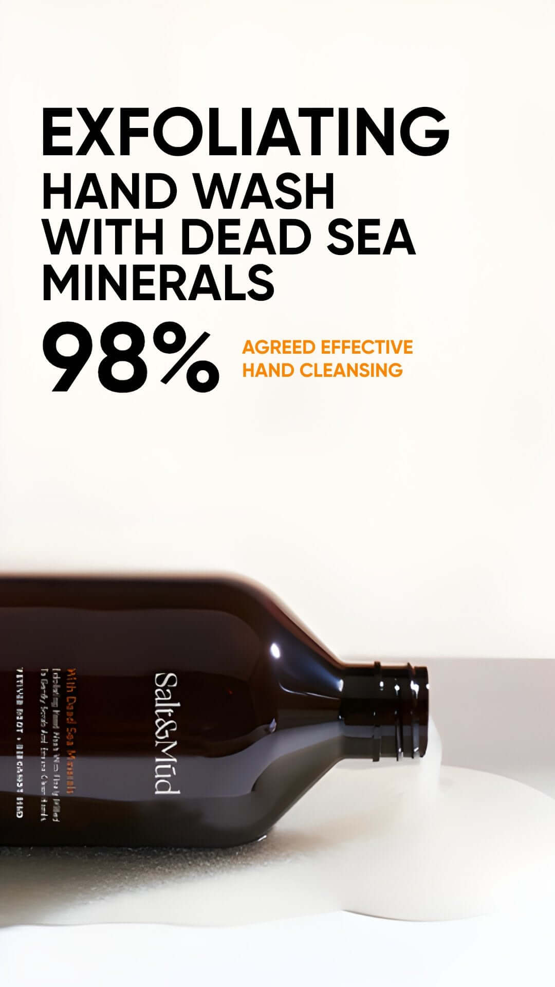 Exfoliating Hand Wash With Dead Sea Minerals 500ml - Salt And Mud
